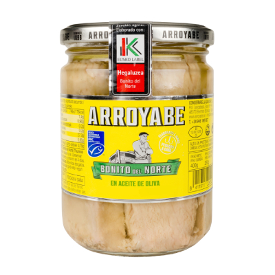 Bonito del Norte Eusko Label en aceite de oliva tarro 450