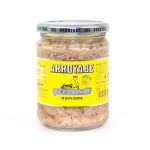 White Tuna flakes in sunflower oil glass jar 450 gr.